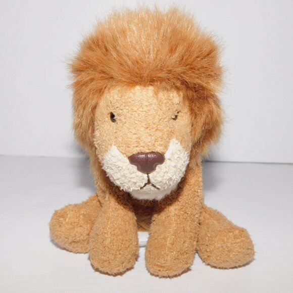 Russ Luv Pets Brown Lion CAIRO Bean Bag Plush Stuffed Chamois Feel - Picture 1 of 5